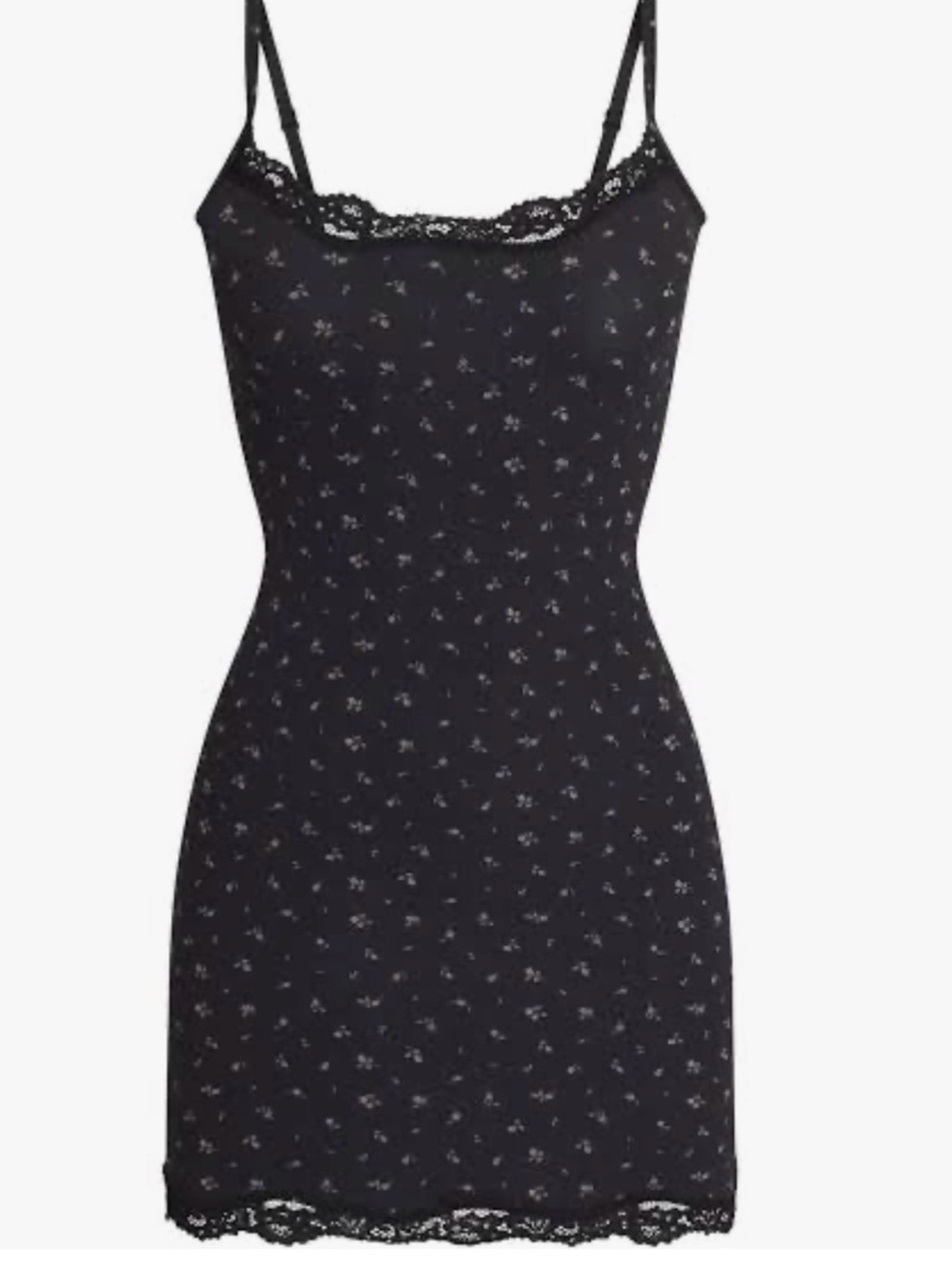 NWT RARE SKIMS Fits Everybody Slip Dress in Onyx Rosebud size 2X!